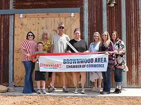 Brownwood Chamber Holds Ribbon Cutting for Bluebonnet Barn