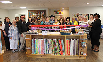 The Brownwood and Early Chambers of Commerce held a joint Ribbon Cutting for Quilter’s Hide Out