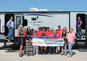 Brownwood Chamber Holds Ribbon Cutting for KANAR RV Sales