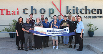 Brownwood Chamber Holds Ribbon Cutting for New Member Thai Chop Kitchen